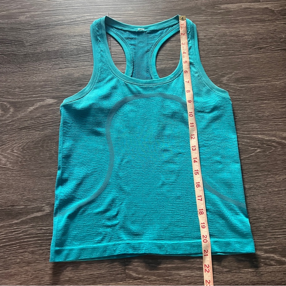 Lululemon Swifty Tank Top - turquoise size 4 - Picture 4 of 7
